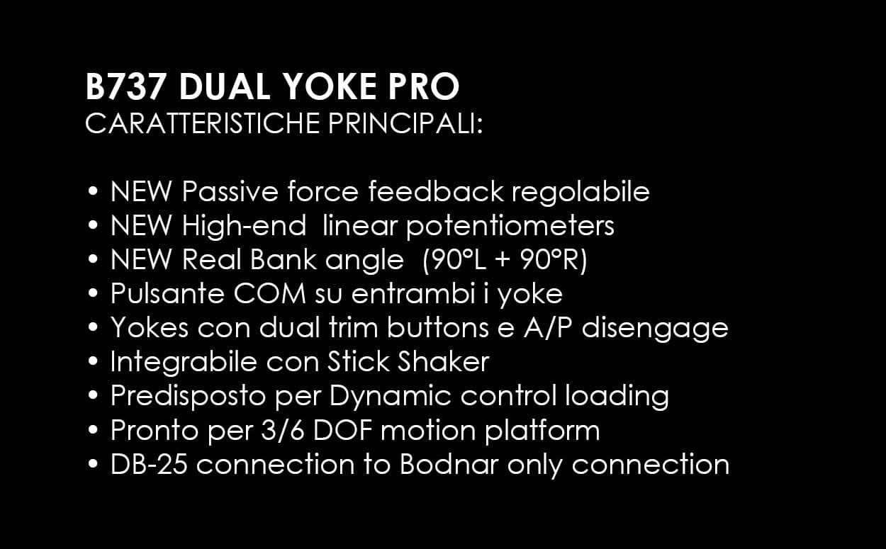 FSC B737 PRO YOKE caratteristiche